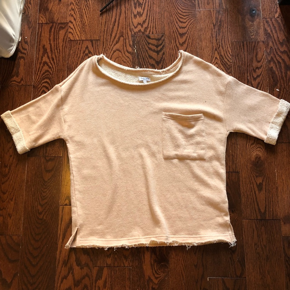 NWOT Splendid French Terry Pocket Tee